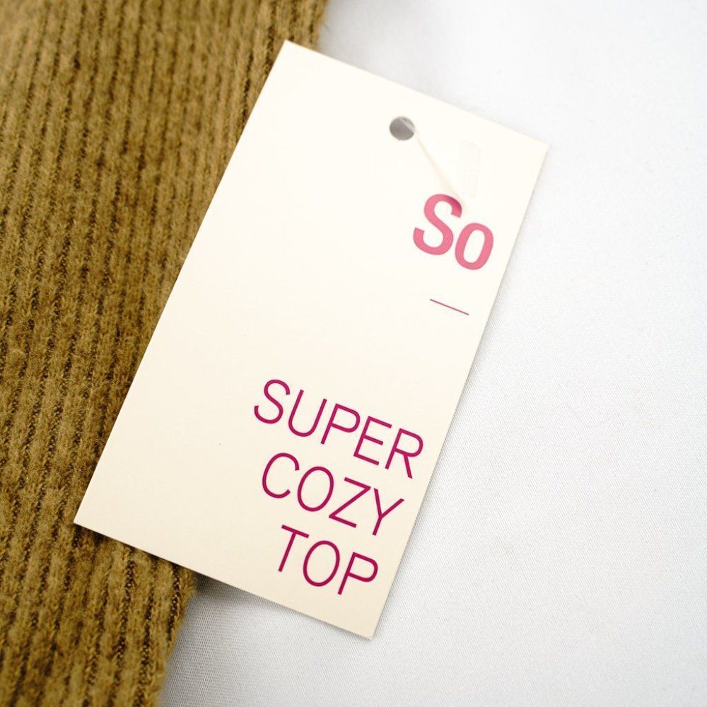SO Women's Cozy Canvas Junior Knit Top V -neck Sweater SIZE S | NEW - Picture 5 of 5